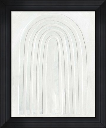 Framed Arcobaleno Bianco II Print