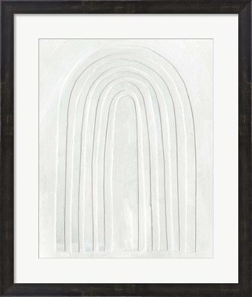 Framed Arcobaleno Bianco II Print
