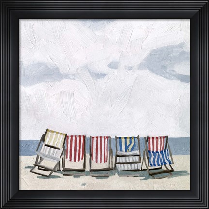 Framed Beach Trip I Print