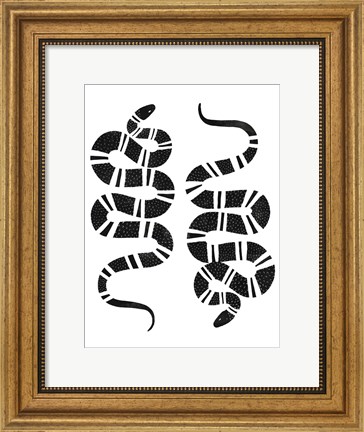 Framed Epidaurus Snake I Print
