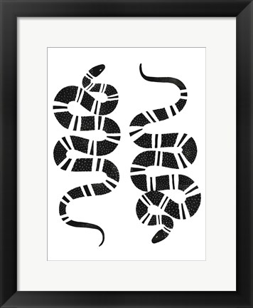 Framed Epidaurus Snake I Print