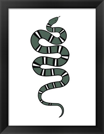 Framed Epidaurus Snake V Print