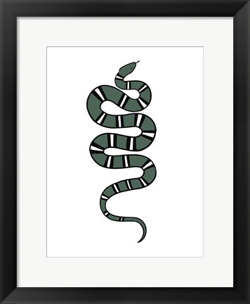 Framed Epidaurus Snake V Print