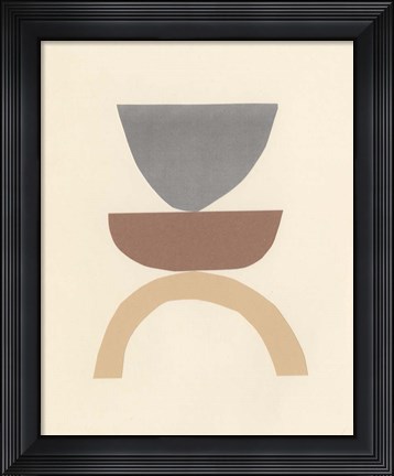 Framed Neutral Sculpt I Print