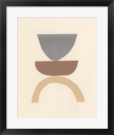Framed Neutral Sculpt I Print