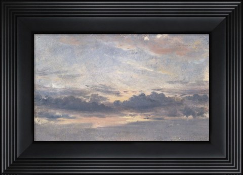Framed Cloud Study, Sunset Print