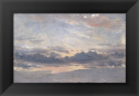 Framed Cloud Study, Sunset Print