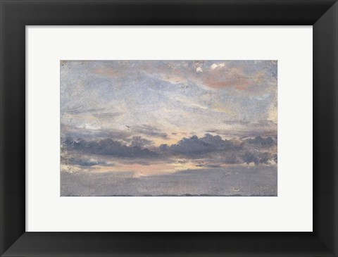 Framed Cloud Study, Sunset Print