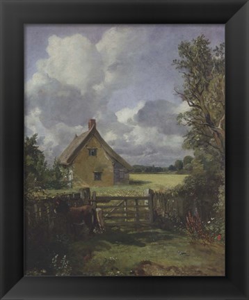 Framed Cottage in a Cornfield, 1833 Print