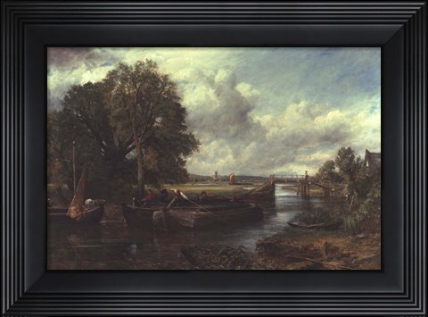 Framed View of the Stour near Dedham Print