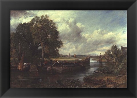 Framed View of the Stour near Dedham Print