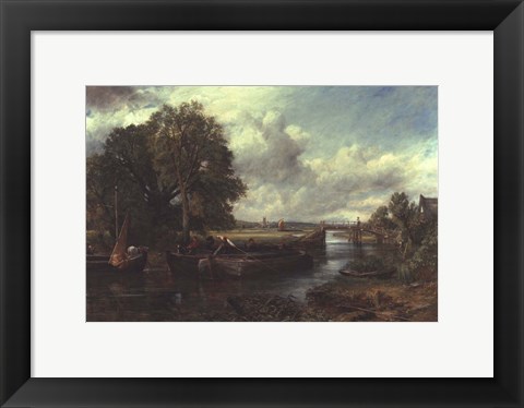 Framed View of the Stour near Dedham Print