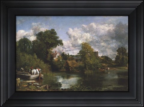 Framed White Horse Print