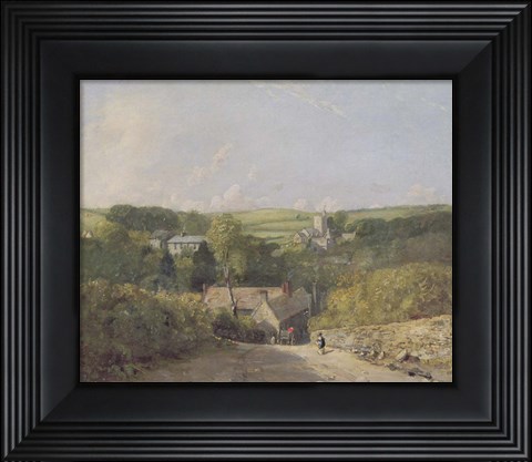 Framed View of Osmington Village with the Church and Vicarage Print