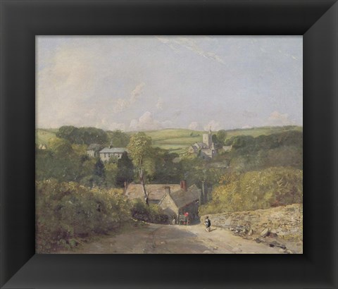 Framed View of Osmington Village with the Church and Vicarage Print