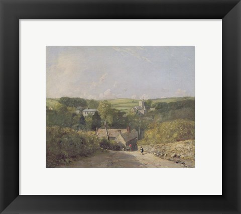 Framed View of Osmington Village with the Church and Vicarage Print