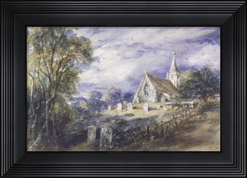 Framed Stoke Poges Church Print