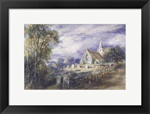 Framed Stoke Poges Church Print