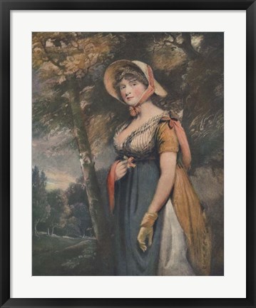 Framed Right Honourable Lady Louisa Manners Print