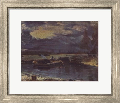 Framed Barges on the Stour Print