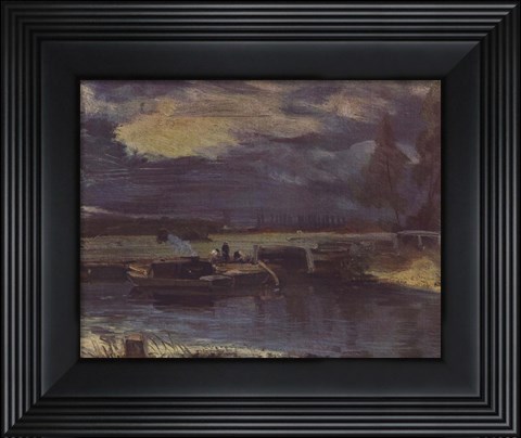 Framed Barges on the Stour Print