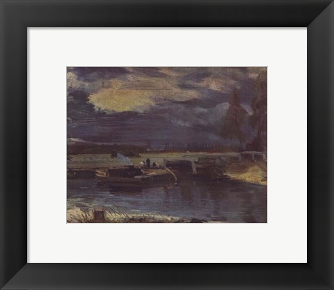 Framed Barges on the Stour Print