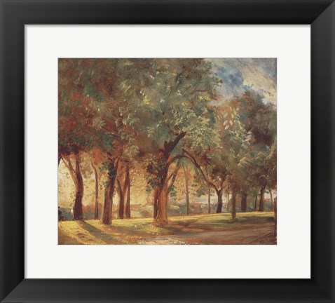 Framed Judges&#39; Walk, Hampstead Print