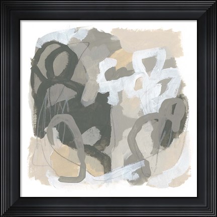 Framed Neutral Cartography III Print