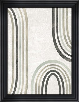 Framed Modern Arc in Color I Print