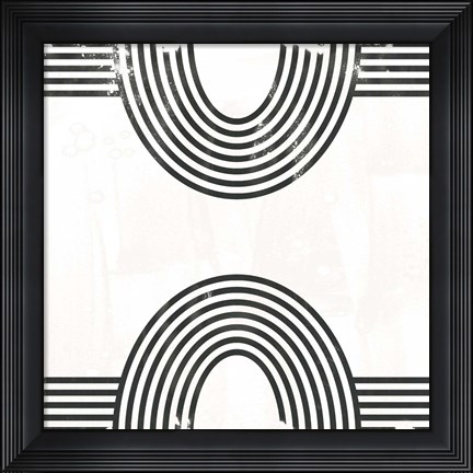 Framed Arc Emblem I Print