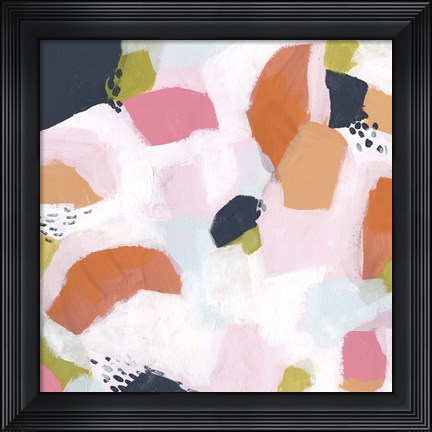 Framed Confetti Currents I Print