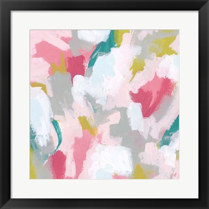 Framed Pink Scramble II Print