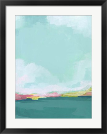 Framed Island Horizon I Print