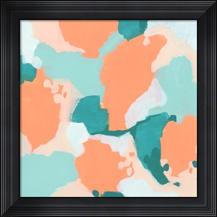 Framed Peach Fizz II Print