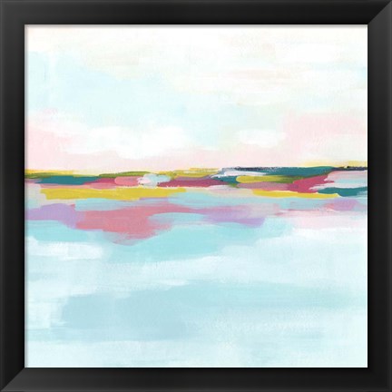 Framed Rainbow Horizon I Print