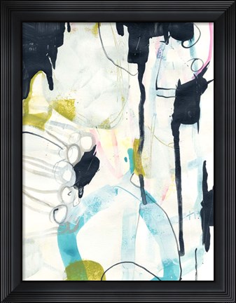 Framed Graffiti Split I Print