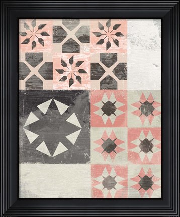 Framed Farmhouse Pattern I Print