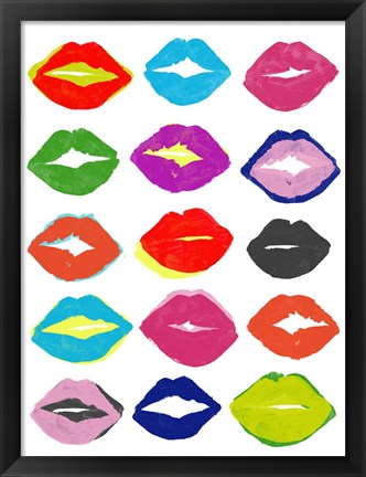 Framed Kiss Kiss I Print