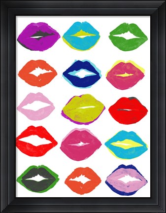 Framed Kiss Kiss II Print