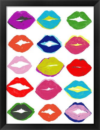 Framed Kiss Kiss II Print