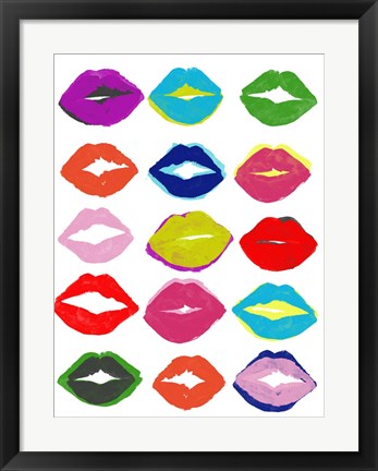 Framed Kiss Kiss II Print