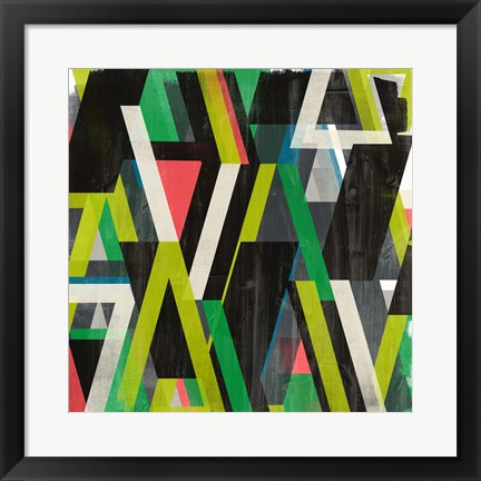 Framed Diagonal Slipstream II Print