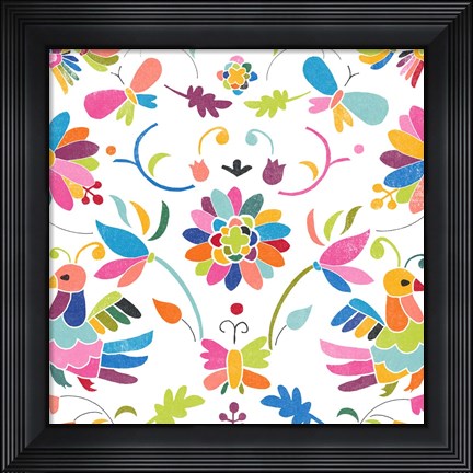 Framed Folklorica III Print