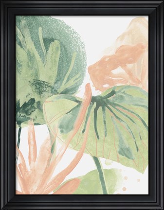 Framed Blush Breeze I Print