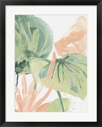 Framed Blush Breeze I Print