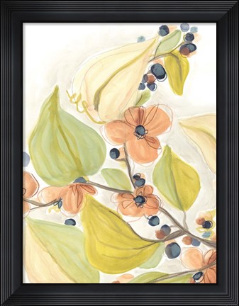 Framed Island Branch I Print