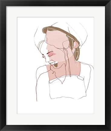 Framed Modern Contour Portrait II Print