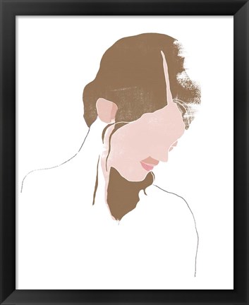 Framed Modern Contour Portrait III Print