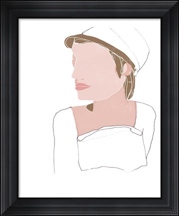 Framed Modern Contour Portrait IV Print
