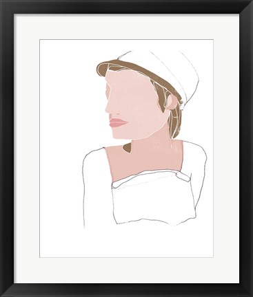 Framed Modern Contour Portrait IV Print
